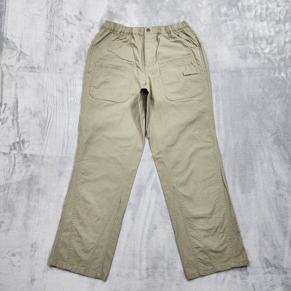 Free People FP Movement Voyage Pant Womens M Desert Taupe Slouchy Straight Cargo